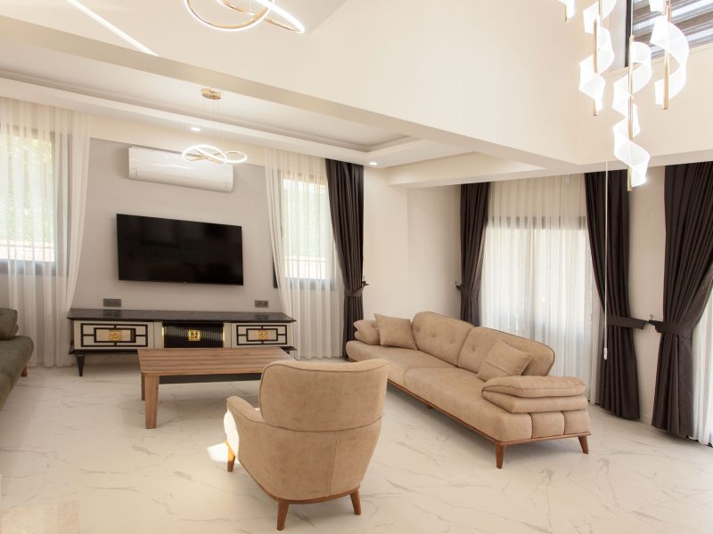 Cesur Villa1 living Room & Kitchen