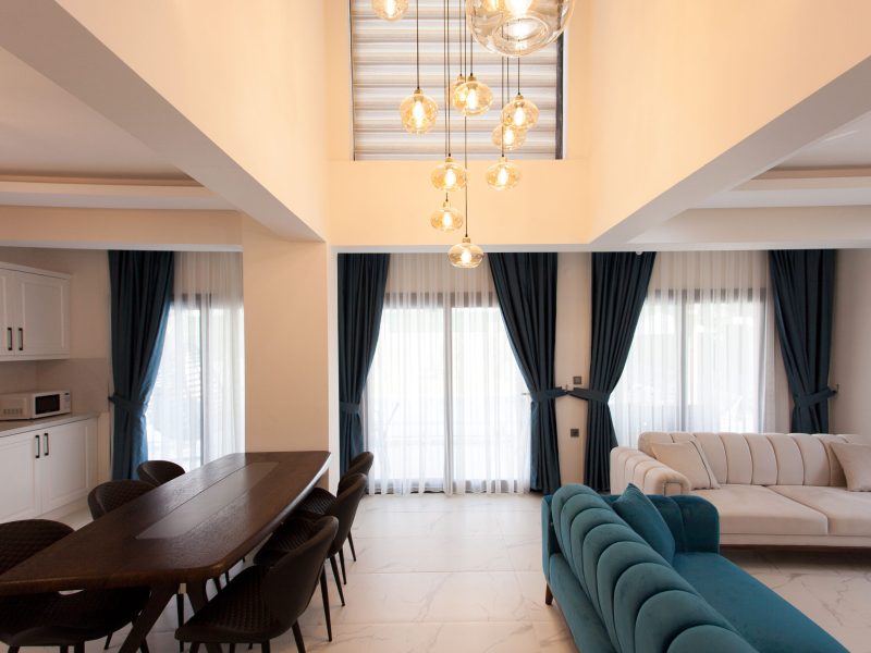 Cesur Villa2 living Room & Kitchen