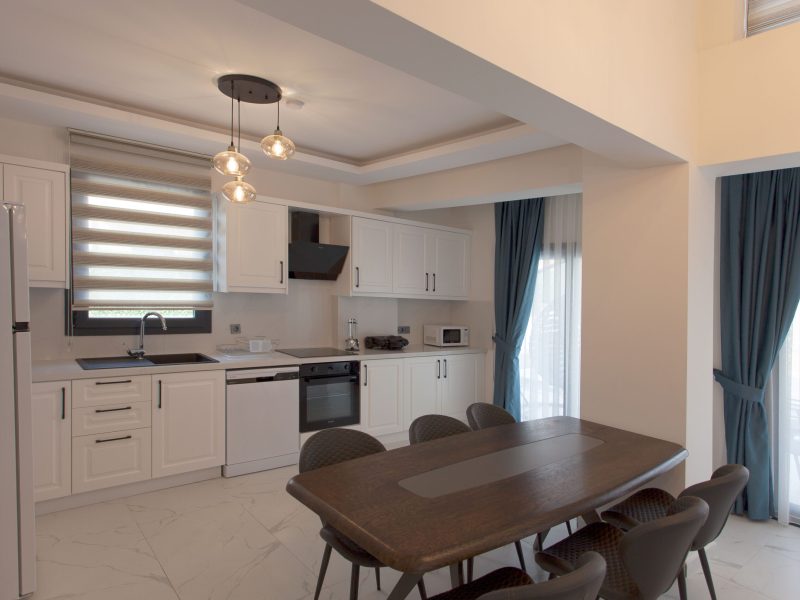 Cesur Villa2 living Room & Kitchen